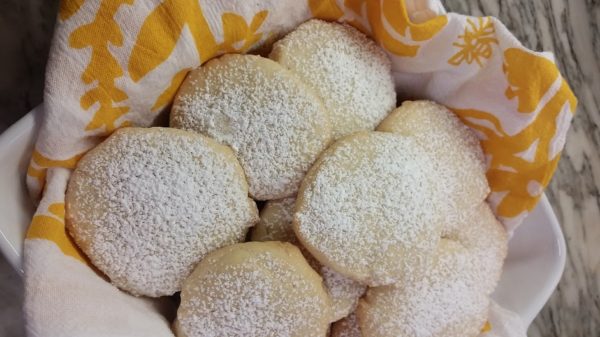 Sugar Cookie with yellow towel