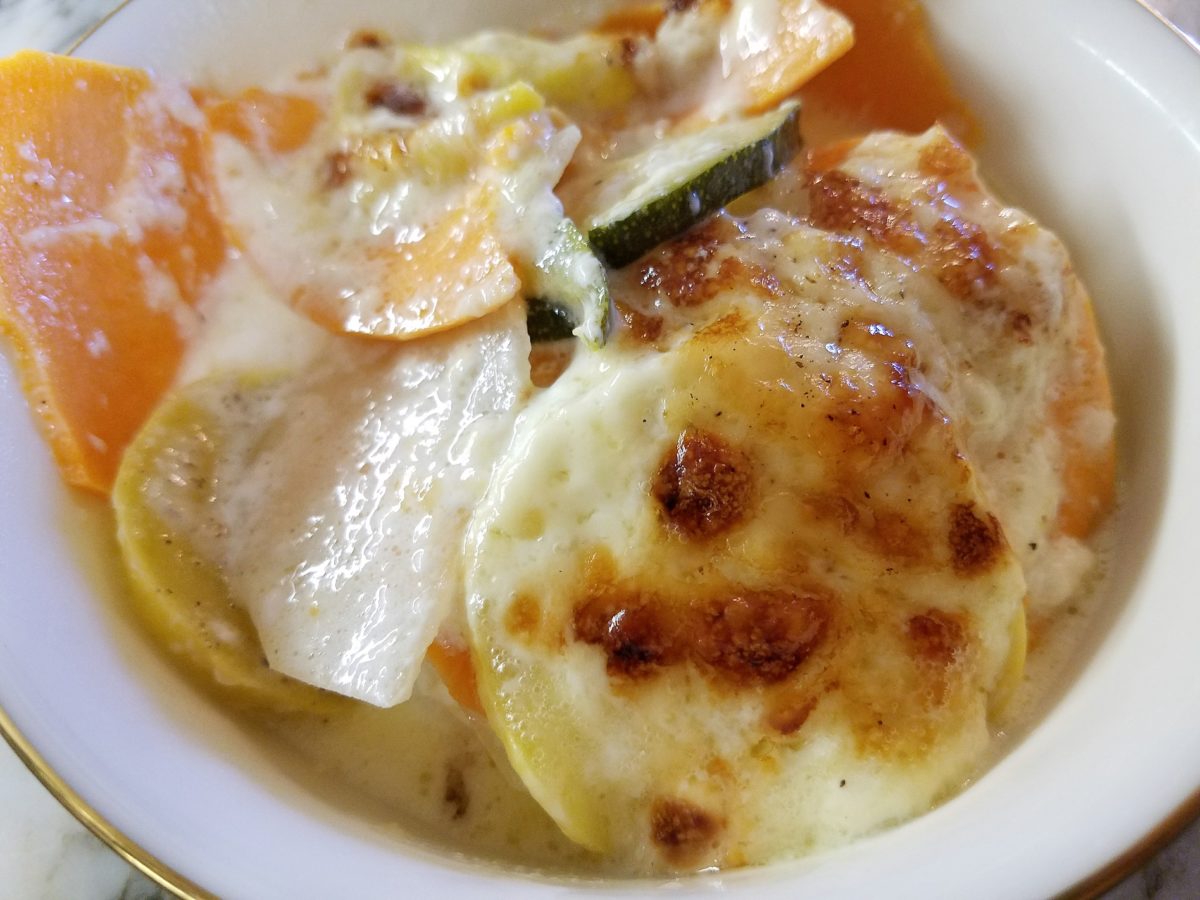 vegetable au gratin Home with a Twist