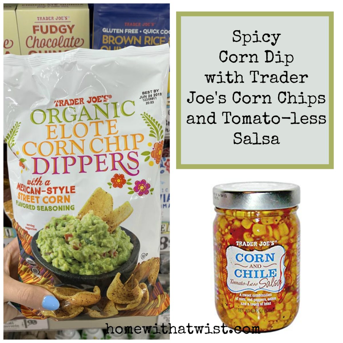 Spicy Corn Dip Trader Joe's Corn Chips Home with a Twist
